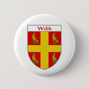 Webbedekking van wapens/familiekust ronde button 5,7 cm