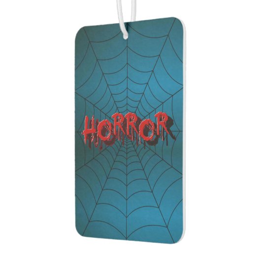 Webblauwe scène van Red Horror Spider van Hallowee Luchtverfrisser (Links)
