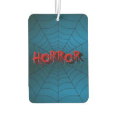Webblauwe scène van Red Horror Spider van Hallowee Luchtverfrisser (Achterkant)