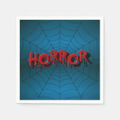 Webblauwe scène van Red Horror Spider van Hallowee Servet (Voorkant)