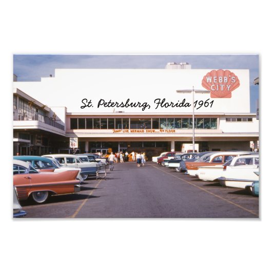 Webb's City St. Petersburg Florida Photo Print Foto Afdruk (Voorkant)
