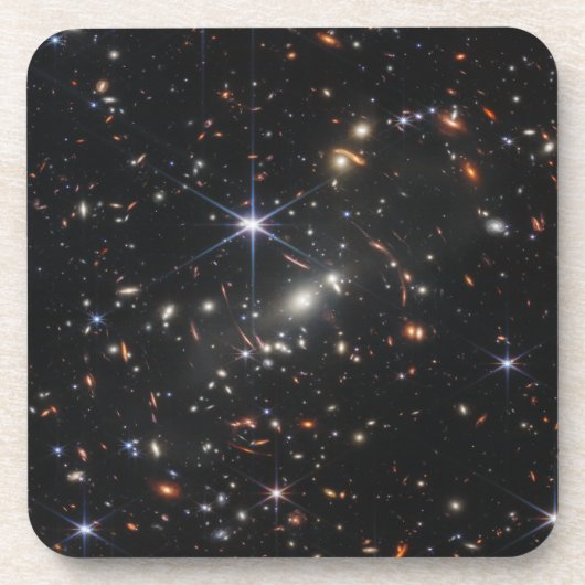 Webbs eerste Deep Field Uitzicht of the Universe Bier Onderzetter (Voorkant)