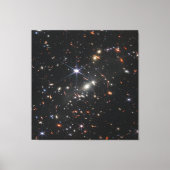 Webbs eerste Deep Field Uitzicht of the Universe Canvas Afdruk (Voorkant)