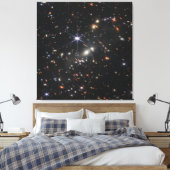 Webbs eerste Deep Field Uitzicht of the Universe Canvas Afdruk (Insitu (Slaapkamer))