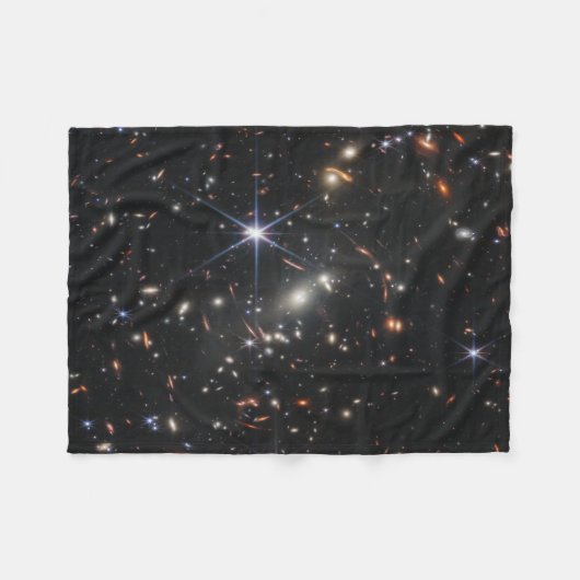 Webbs eerste Deep Field Uitzicht of the Universe Fleece Deken (Voorkant (Horizontaal))