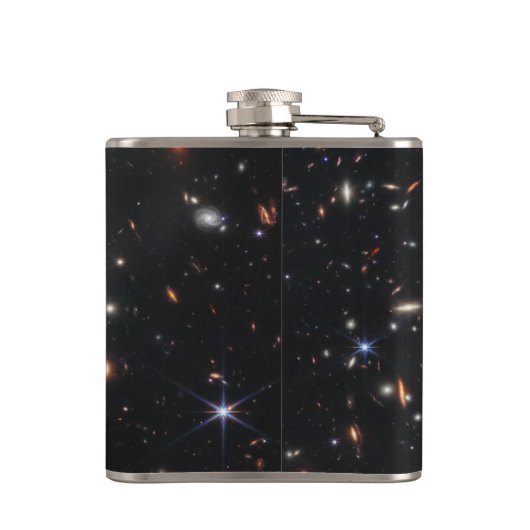 Webbs eerste Deep Field Uitzicht of the Universe Heupfles (Achterkant)