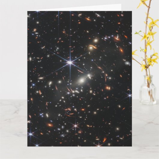 Webbs eerste Deep Field Uitzicht of the Universe Kaart (Gele Bloem)