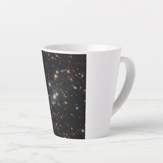 Webbs eerste Deep Field Uitzicht of the Universe Latte Mok (Rechterhoek)