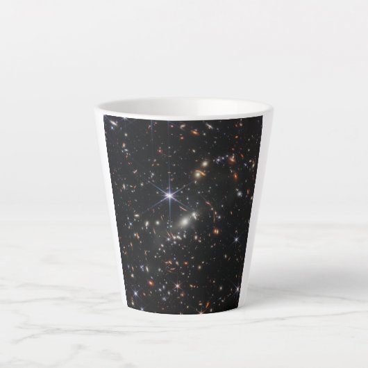 Webbs eerste Deep Field Uitzicht of the Universe Latte Mok (Voorkant)
