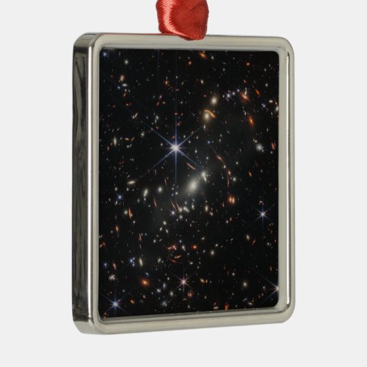 Webbs eerste Deep Field Uitzicht of the Universe Metalen Ornament (Rechts)