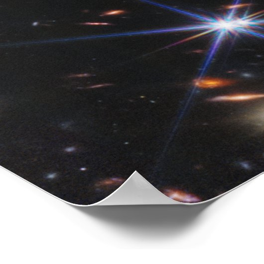 Webbs eerste Deep Field Uitzicht of the Universe Poster (Hoek)