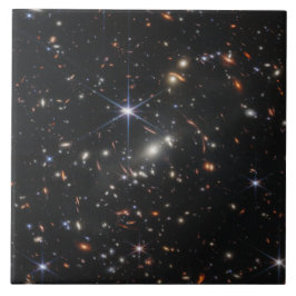 Webbs eerste Deep Field Uitzicht of the Universe Tegeltje