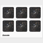 Webbs eerste Deep Field Uitzicht of the Universe Vierkante Sticker (Vel)