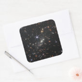 Webbs eerste Deep Field Uitzicht of the Universe Vierkante Sticker (Envelop)