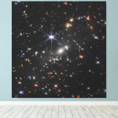 Webbs eerste diepe veldbeeld van het heelal canvas afdruk (Insitu (Houten vloer))