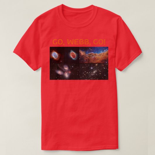 Webb's First Images NASA James Webb Space Telescop T-shirt (Design voorkant)