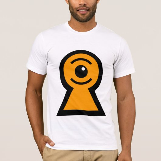 webcam voor blogtelevisie t-shirt (Voorkant)