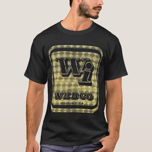 Webco BMX Gold op zwart T-shirt (Voorkant)
