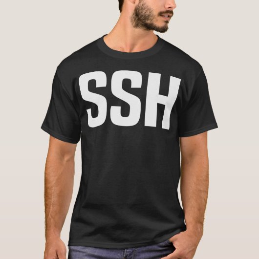 Webdev Web Programming SSH Linu Programmer T-shirt (Voorkant)