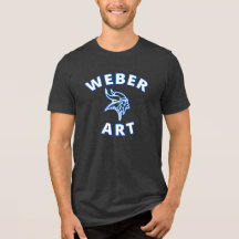 Weber Art (witte letters/blauwe omtrek)