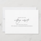 Webfoto Modern Script Wedding Save The Date (Achterkant)