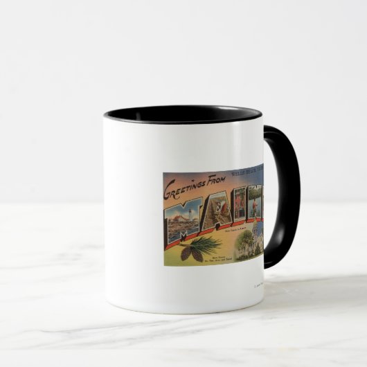 Webhannet, Maine (Wells Beach) Mok (Voorkant rechts)