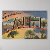 Webhannet, Maine (Wells Beach) Poster (Voorkant)