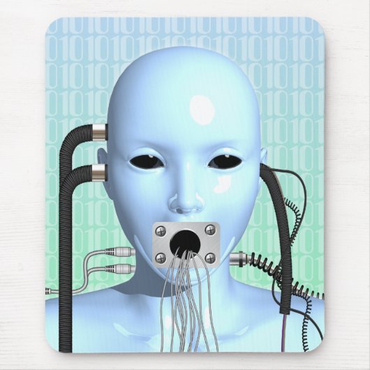 Webhoofd Moderne Surreal Art Muismat (Voorkant)