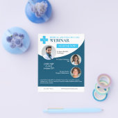 Webinar over medische en gezondheidszorg flyer (Enkel)