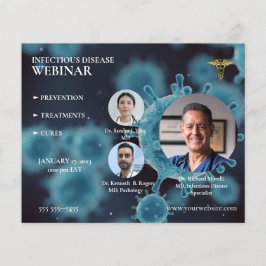 Webinar voor medische en gezondheidszorg flyer