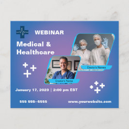Webinar voor medische en gezondheidszorg flyer