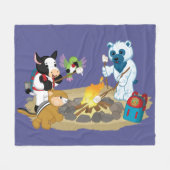 Webkinz | Campfire Marshmallows Fleece Deken (Voorkant (Horizontaal))