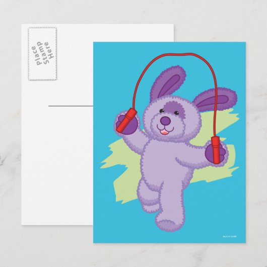 Webkinz | Druivenfrisdrank Skipping Rope 2 Briefkaart (Voorkant / Achterkant)