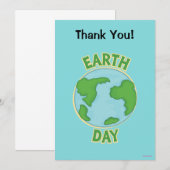 Webkinz Earth Day Bedankkaart (Voorkant / Achterkant)