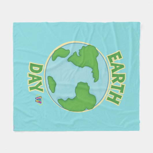 Webkinz Earth Day Fleece Deken (Voorkant (Horizontaal))