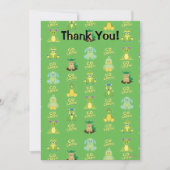 Webkinz Go Green Pattern Bedankkaart (Voorkant)