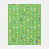 Webkinz Go Green Pattern Fleece Deken (Voorkant)