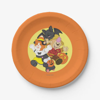 Webkinz Halloween Pets Moon Papieren Bordje