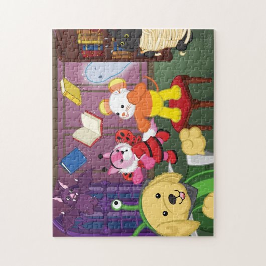 Webkinz Halloween Reading Room Legpuzzel (Verticaal)