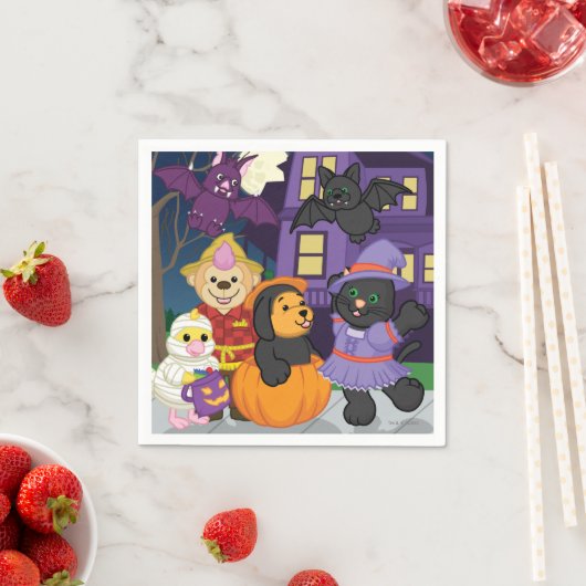 Webkinz Halloween Trick or treat Servet (Insitu)
