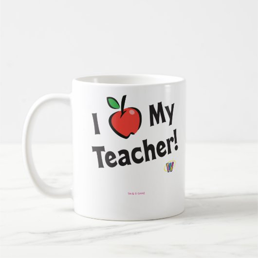 Webkinz: Ik hou van mijn leraar! Koffiemok (Links)