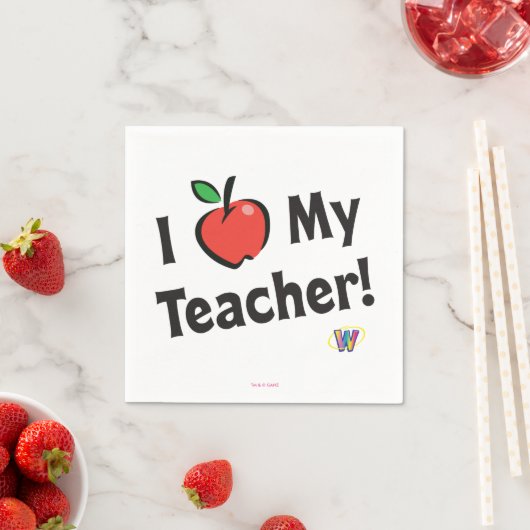 Webkinz: Ik hou van mijn leraar! Servet (Insitu)