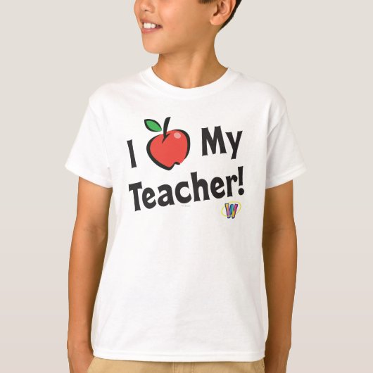 Webkinz: Ik hou van mijn leraar! T-shirt (Voorkant)