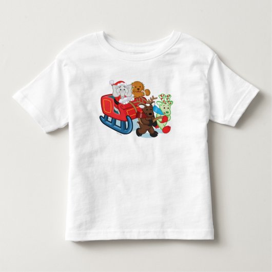 Webkinz-kerstparade Kinder Shirts (Voorkant)