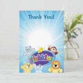 Webkinz: Kom binnen en speel af Bedankkaart (Staand voorkant)