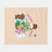 Webkinz: Leerkrachten-regel! Fleece Deken (Voorkant (Horizontaal))