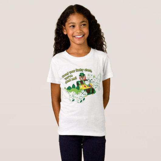 Webkinz LeprechaunClover CatLucky Dino T-shirt (Voorkant volledig)