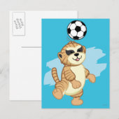 Webkinz | Meerkat SpeelVoetbal 2 Briefkaart (Voorkant / Achterkant)