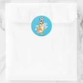 Webkinz | Meerkat Voetbal 2 Ronde Sticker (Tas)