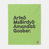 Webkinz Names Design Fleece Deken (Voorkant)